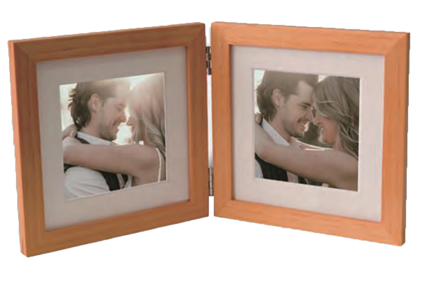 Double Hinged Solid Wood Picture Frame