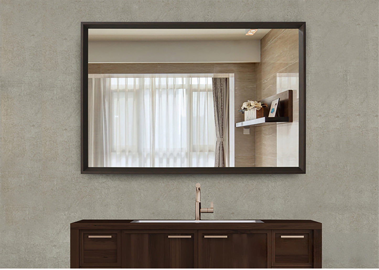 Modern Rectangle PS Frame Mirror