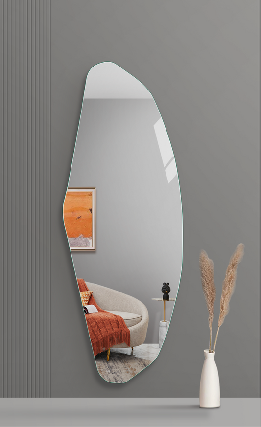 Irregular Frameless Full Length Mirror