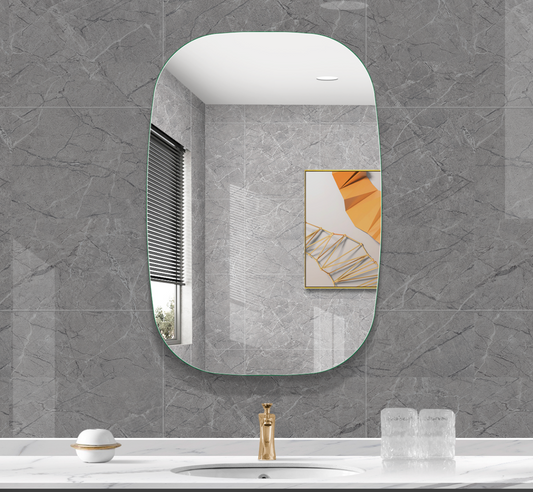 Chubby Rounded Rectangle Frameless Mirror