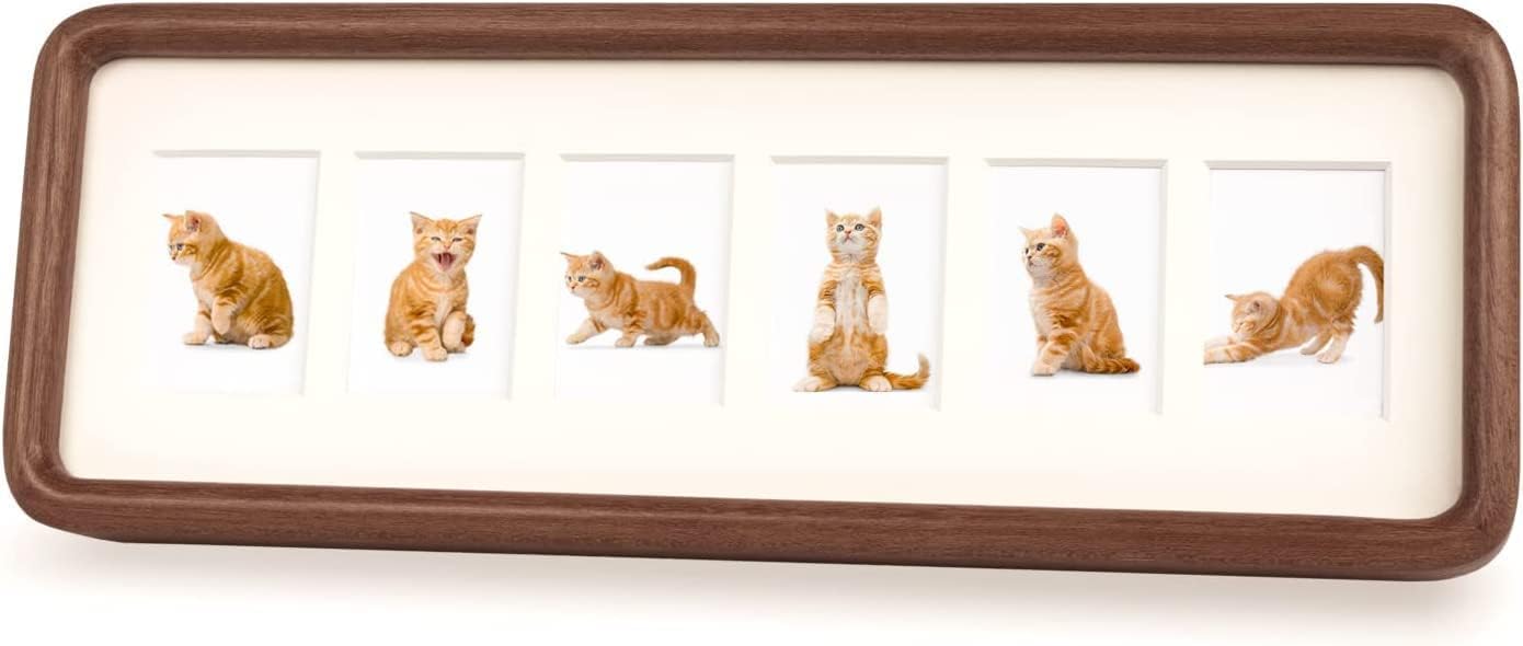 Solid Wood Collage Picture Frame Multi Openings Photo Frame