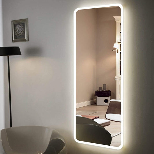 LED Rounded Rectangle Front Light Full Length Mirror