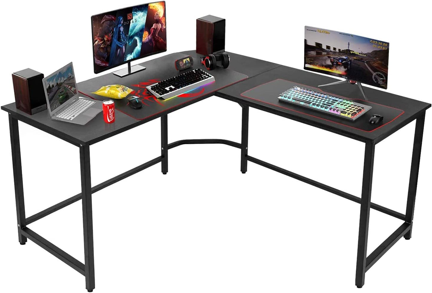 H&A 55-Inch L Shaped Desk