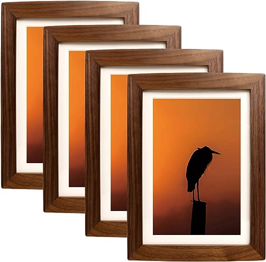 Natural Walnut Wood Photo Frames