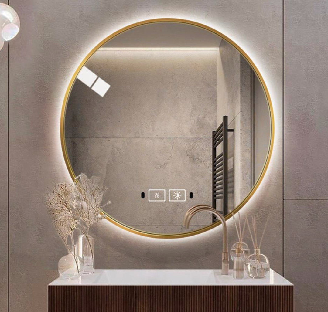 LED Full Moon Backlit Alloy Mirror