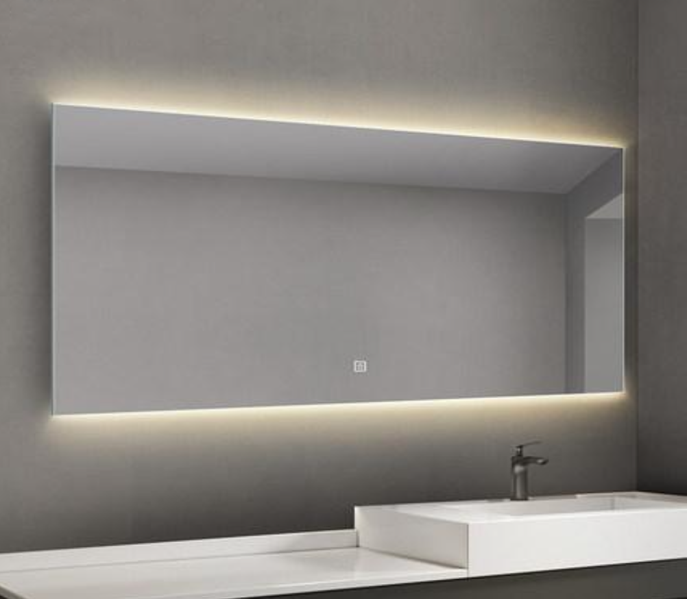 LED Elegant Rectangle Up and Down Backlit Frameless Mirror