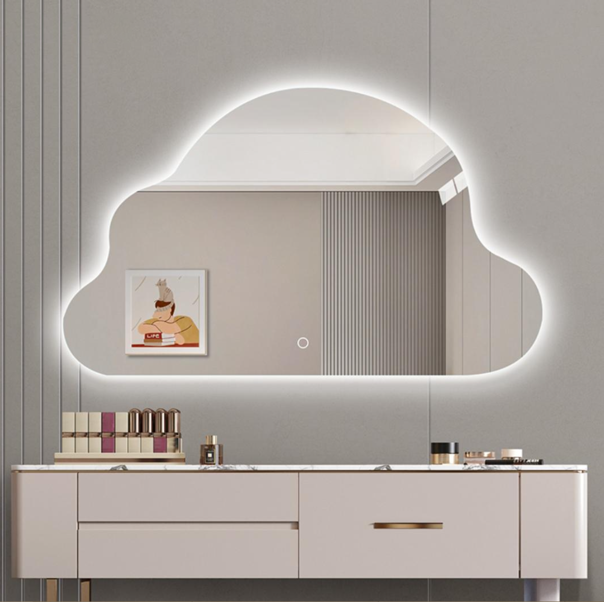 LED Perfect Could Backlit Frameless Mirror